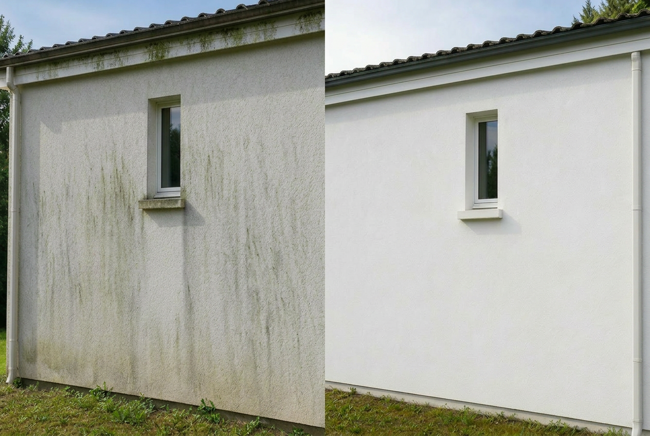 Antes e depois - Fachada de moradia